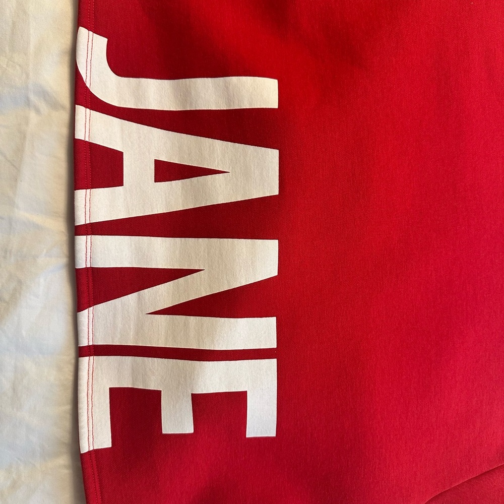 Lorna Jane Red Crop Hoodie Sweatshirt - Picture 5 of 6